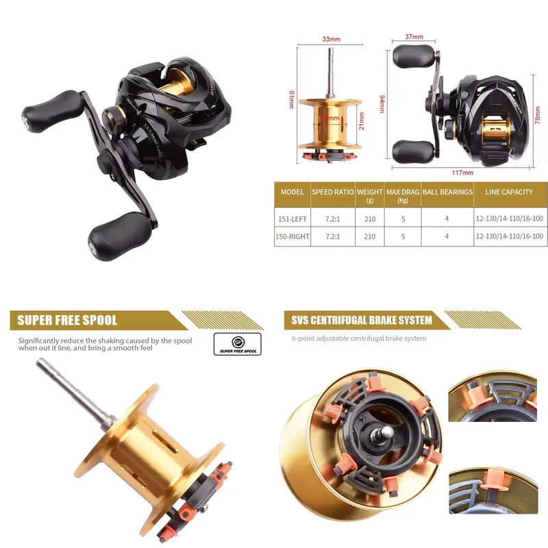 Baitcasting Reel - Bass One Xt 151 150 vismolen,