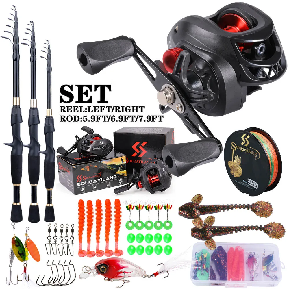 Spincast Reel - Dougayilang Hengel En Haspel Volledige Kit